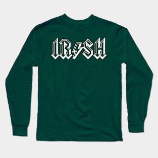 St Patrick's Day IRISH AC/DC Parody Funny Long Sleeve T-Shirt